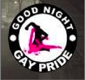 No al gay pride (dettaglio ingrandito)